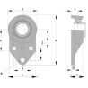 Roulement à billes SKF UCFB205H