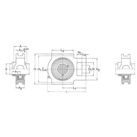 Palier complet SKF TU45TF
