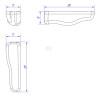 Kit d'accoudoirs UNIVERSEL TS90060KR