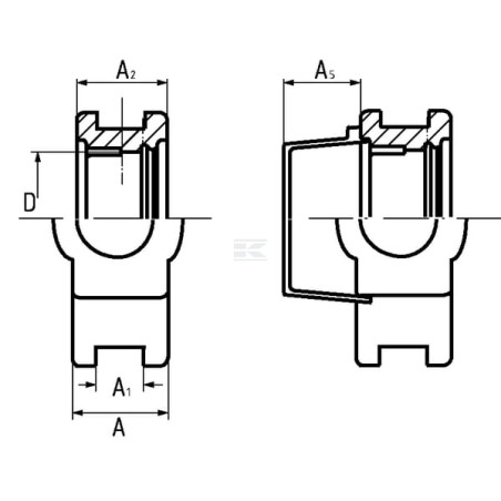 Logement de palier SKF TU511M