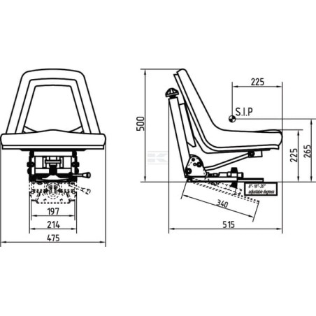 Siège UNIVERSEL TS49000KR