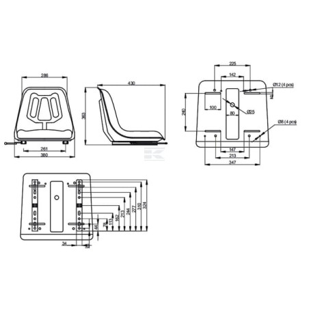 Siège UNIVERSEL TS13000KR