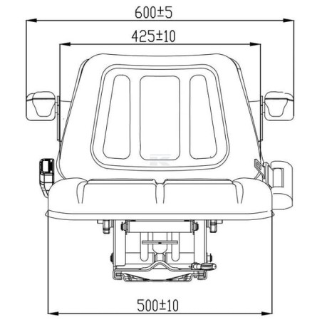 Kit d'accoudoirs UNIVERSEL TS90246KR