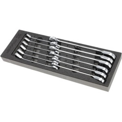 Jeu de clés mixtes à cliquet UNIVERSEL TT802501