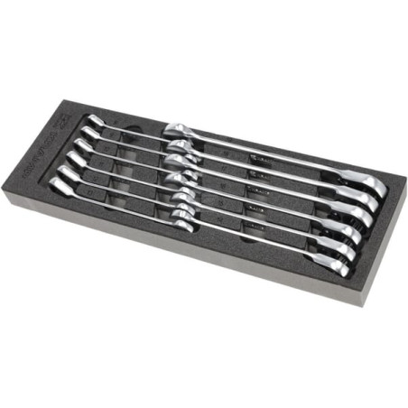 Jeu de clés mixtes à cliquet UNIVERSEL TT802501