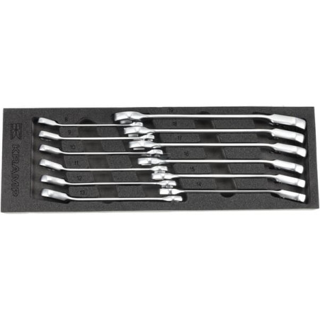 Jeu de clés mixtes à cliquet UNIVERSEL TT802501