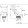 Siège à suspension pneumatique MASSEY FERGUSON TS55000KR
