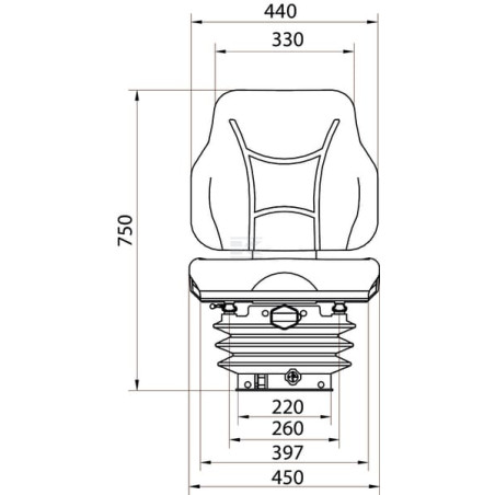 Siège UNIVERSEL TS43100KR