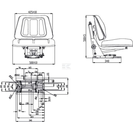 Siège UNIVERSEL TS15501KR