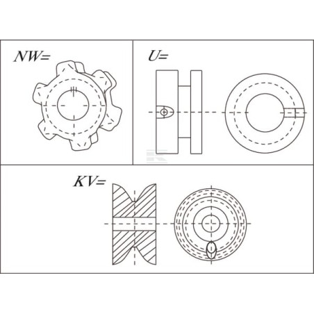 Rouleau tendeur UNIVERSEL U12035