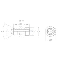 Raccord BURNETT & HILLMAN VNBM0822ISO6149