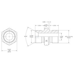 Raccord BURNETT & HILLMAN VNBM1227X2ISO6149