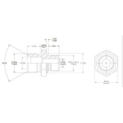 Raccord BURNETT & HILLMAN VNBM1222ISO6149