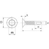 Vis UNIVERSEL 7504PTEKS6345T30A