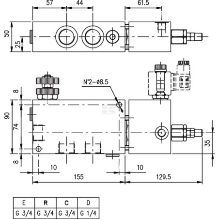 Régulateur de débit WALVOIL VPR3EP20002ST