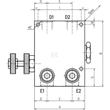 Régulateur de débit WALVOIL VPR2BIRAB12V