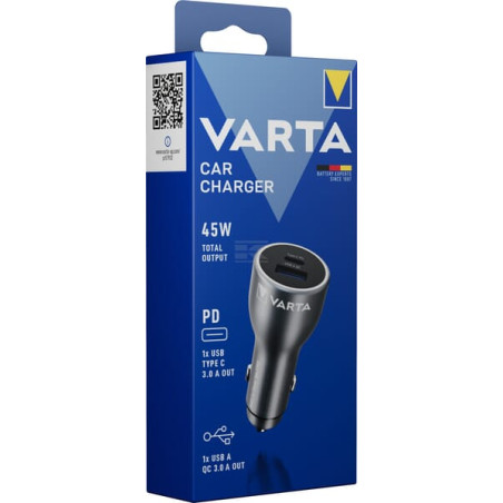 Chargeur de voiture VARTA CONSUMER BATTERIES VT57933