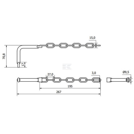 Goupille UNIVERSEL WS3104