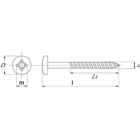 Vis UNIVERSEL SPL4550P200