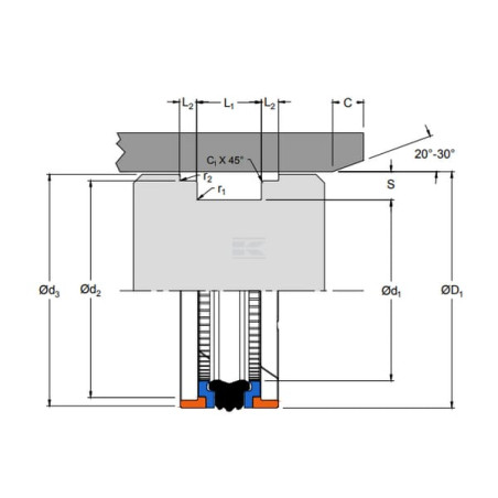 Joint spi HALLITE ZA200175254DBM