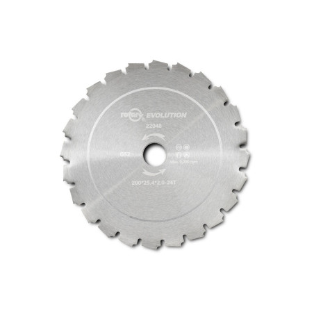 Disque de lame de désherbage UNIVERSEL 200 x 25,4 x 2,0 mm - 24 dents