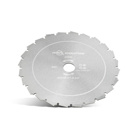 Disque de lame de désherbage UNIVERSEL 225 x 25,4 x 1,6 mm - 24 dents