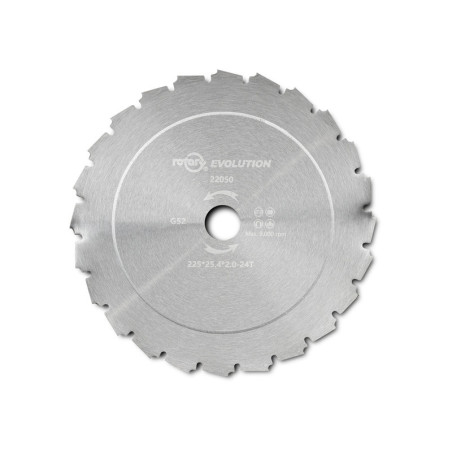 Disque de lame de désherbage UNIVERSEL 22050 - 225 x 25,4 x 2,0 mm - 24 dents
