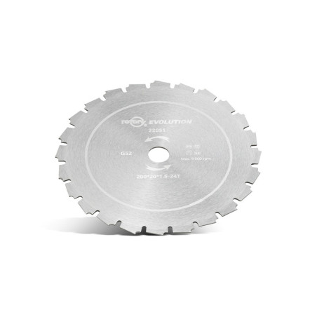 Disque de lame de désherbage UNIVERSEL 22051 - 200 x 20,0 x 1,6 mm - 24 dents