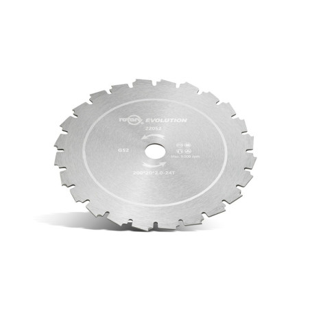 Disque de lame de désherbage UNIVERSEL 22052 - 200 x 20,0 x 2,0 mm - 24 dents