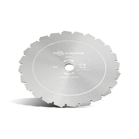 Disque de lame de désherbage UNIVERSEL 22053 - 225 x 20,0 x 1,6 mm - 24 dents