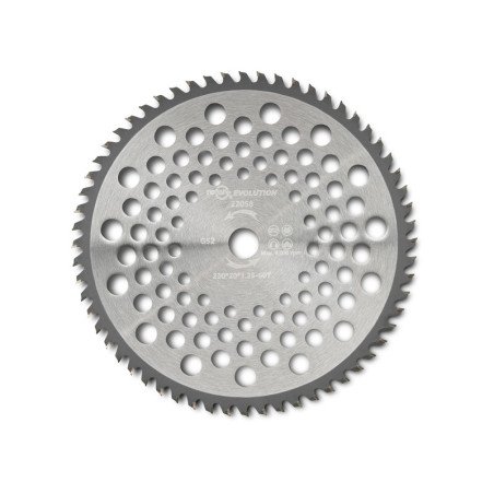Disque de lame de désherbage UNIVERSEL 22058 - 225 x 20 x 1,4 mm - 60 dents