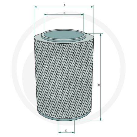 Filtre à air FLEETGUARD AF25062 - 0773671