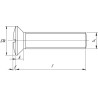 Vis UNIVERSEL 964510RVS