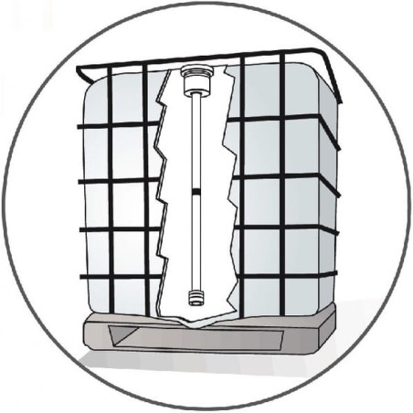 Tuyau asp utilisable pour AdBlue 2" fût 200 l PIUSI F15606020
