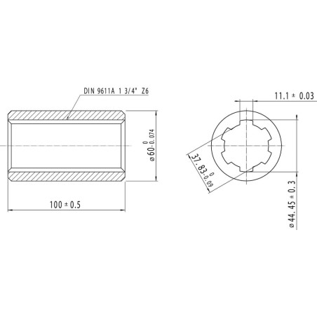 Tube UNIVERSEL 6740121KR