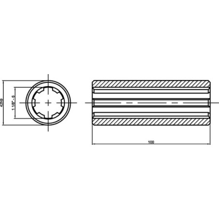 Tube UNIVERSEL 6740112KR