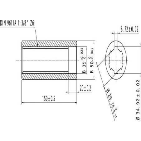 Tube UNIVERSEL 6740102KR