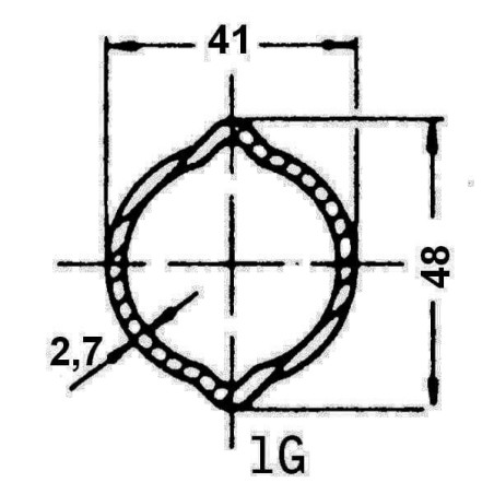 Tube profilé WALTERSCHEID 7516001000