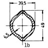 Tube profilé WALTERSCHEID 75251861400