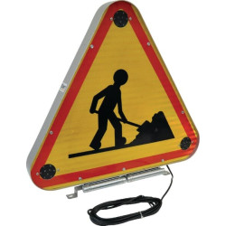 Triangle triflash de signalisation LED classe 2 700mm UNBRANDED WB76702