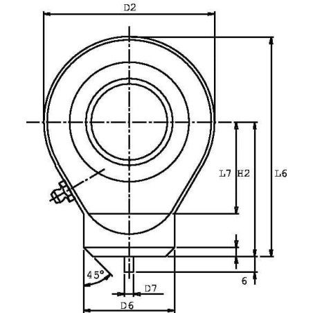 Tête de rotule MAC-POWER GK50HO2RS