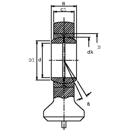 Tête de rotule MAC-POWER GK30HO2RS