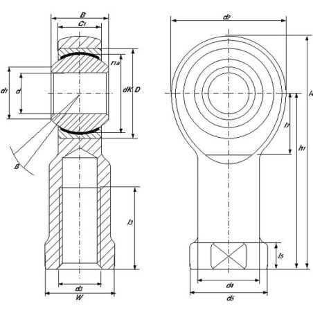 Tête de rotule MAC-POWER GIKL12PW