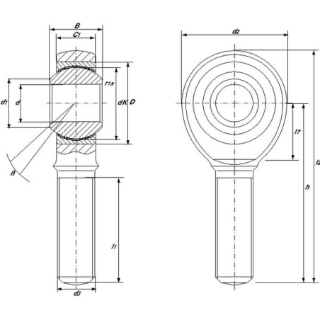 Tête de rotule MAC-POWER GAKR8PW