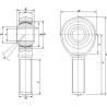 Tête de rotule MAC-POWER GAKR25PW
