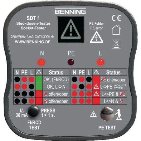Testeur de prise BENNING 020053