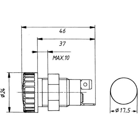 Témoin lumineux HELLA 2AA008594031