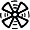Symbole ventilation HELLA 9XT713630251