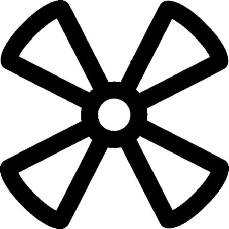 Symbole ventilateur, lentement HELLA 9XT713630531