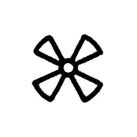 Symbole ventilateur, lentement HELLA 9XT713630531
